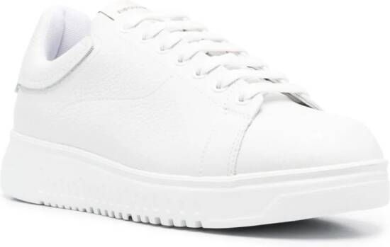 Emporio Armani Leren sneakers Wit