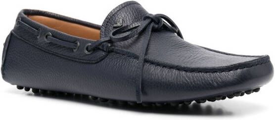 Emporio Armani Loafers met strikdetail Blauw