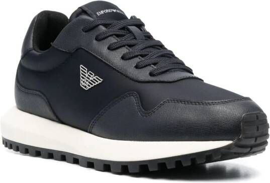 Emporio Armani Sneakers met vlakken Blauw