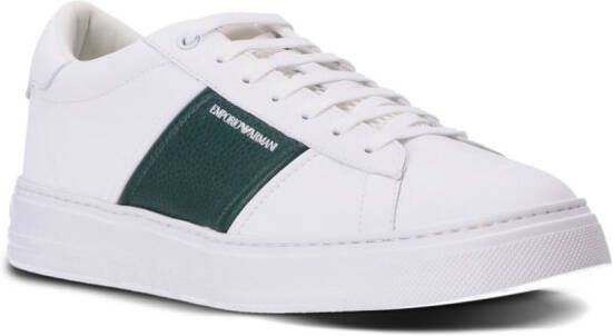 Emporio Armani Sneakers met logoprint Wit