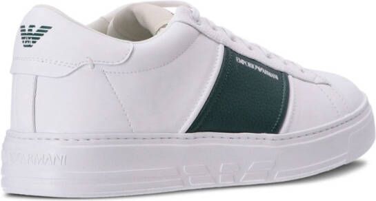 Emporio Armani Sneakers met logoprint Wit