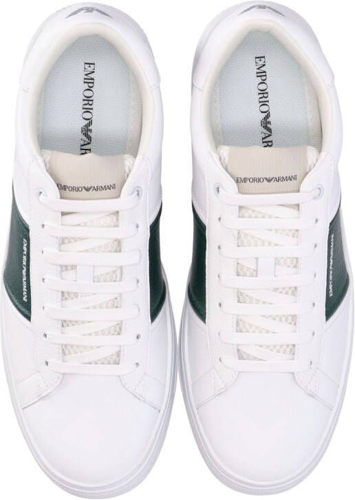Emporio Armani Sneakers met logoprint Wit