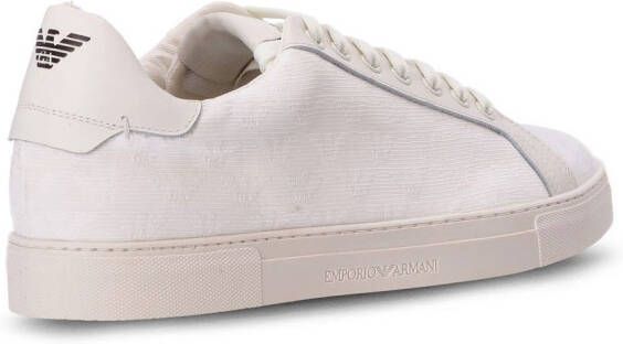 Emporio Armani Sneakers met logoprint Wit