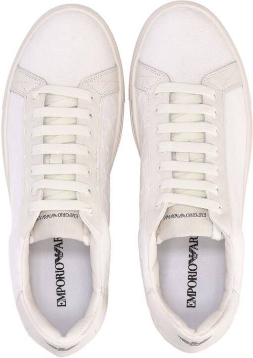 Emporio Armani Sneakers met logoprint Wit