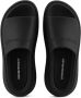 Emporio Armani Slippers met logo-reliëf en plateauzool Zwart - Thumbnail 4