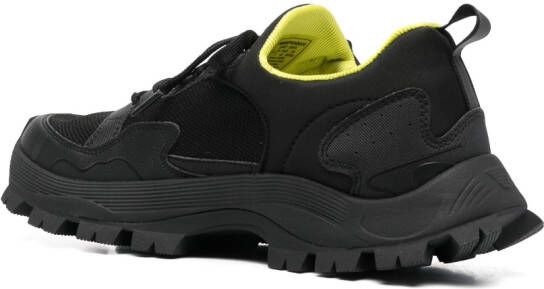 Emporio Armani Sneakers met chunky zool Zwart