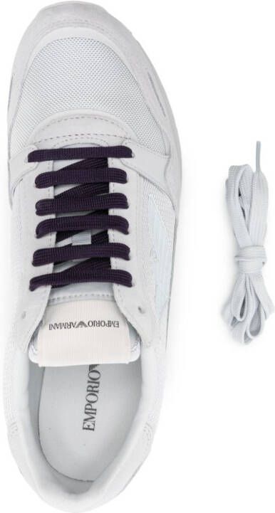 Emporio Armani Sneakers met logopatch Grijs