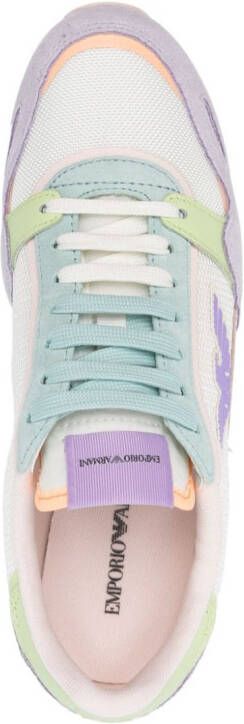 Emporio Armani Sneakers met logopatch Paars