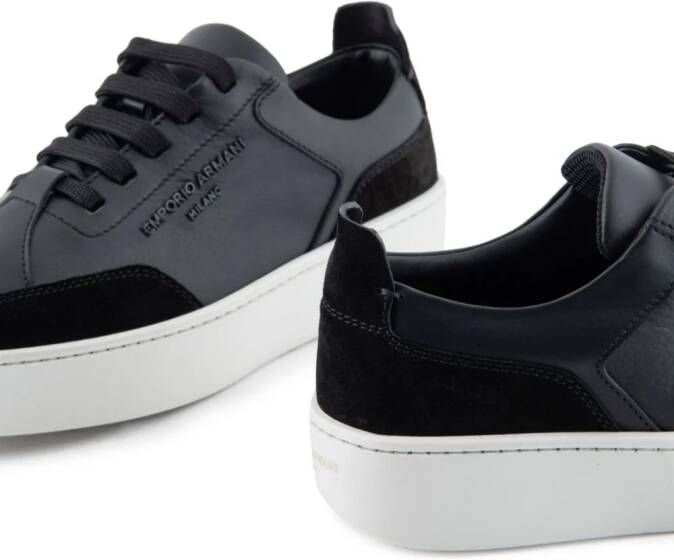 Emporio Armani Sneakers met logoplakkaat Zwart