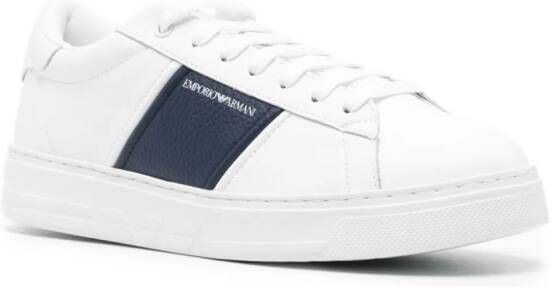 Emporio Armani Sneakers met logoprint Wit