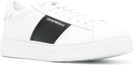 Emporio Armani Sneakers met logoprint Wit