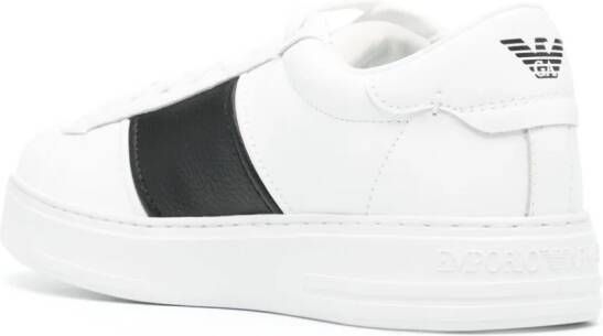 Emporio Armani Sneakers met logoprint Wit