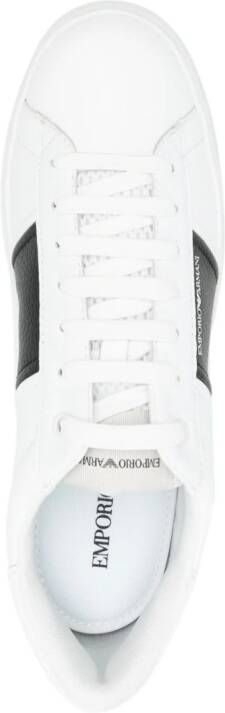 Emporio Armani Sneakers met logoprint Wit