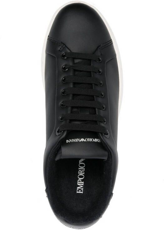 Emporio Armani Sneakers met logoprint Zwart