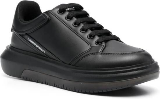 Emporio Armani Sneakers met logoprint Zwart