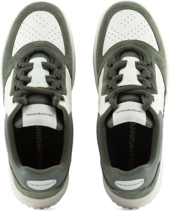 Emporio Armani Sneakers verfraaid met logo Groen