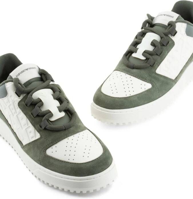 Emporio Armani Sneakers verfraaid met logo Groen