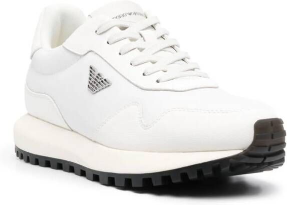 Emporio Armani Sustainability Values low-top sneakers Wit