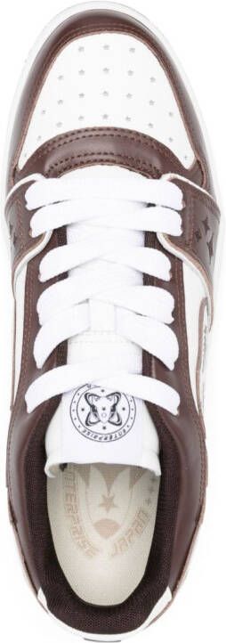 Enterprise Japan Sneakers met vlakken Bruin