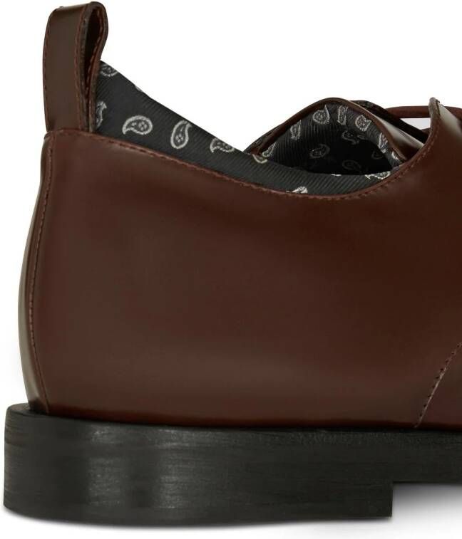 ETRO Derby schoenen met paisley-print Bruin