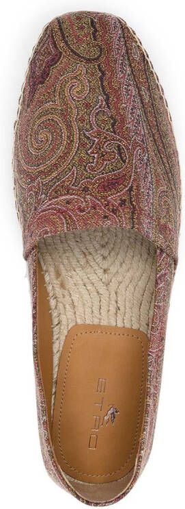 ETRO Espadrilles met paisley-print Beige