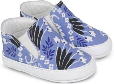 ETRO KIDS Babyschoentjes met bloemenprint Blauw