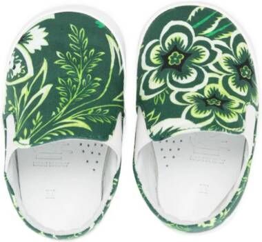 ETRO KIDS Sneakers met bloemenprint Groen