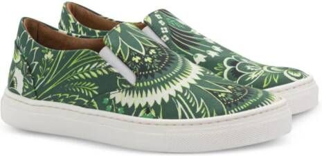 ETRO KIDS Sneakers met paisley-print Groen