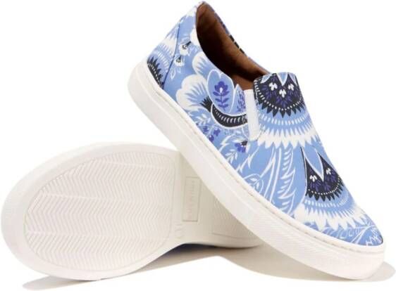 ETRO KIDS Sneakers met paisley-print Blauw