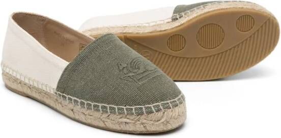 ETRO KIDS Pegaso slip-on espadrilles Groen