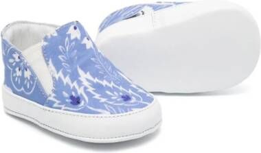 ETRO KIDS Sneakers met paisley-print Blauw