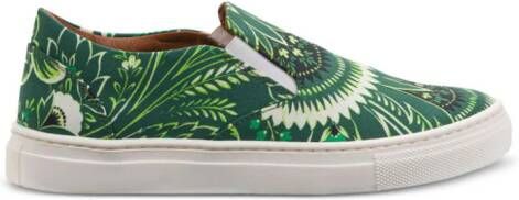 ETRO KIDS Sneakers met paisley-print Groen