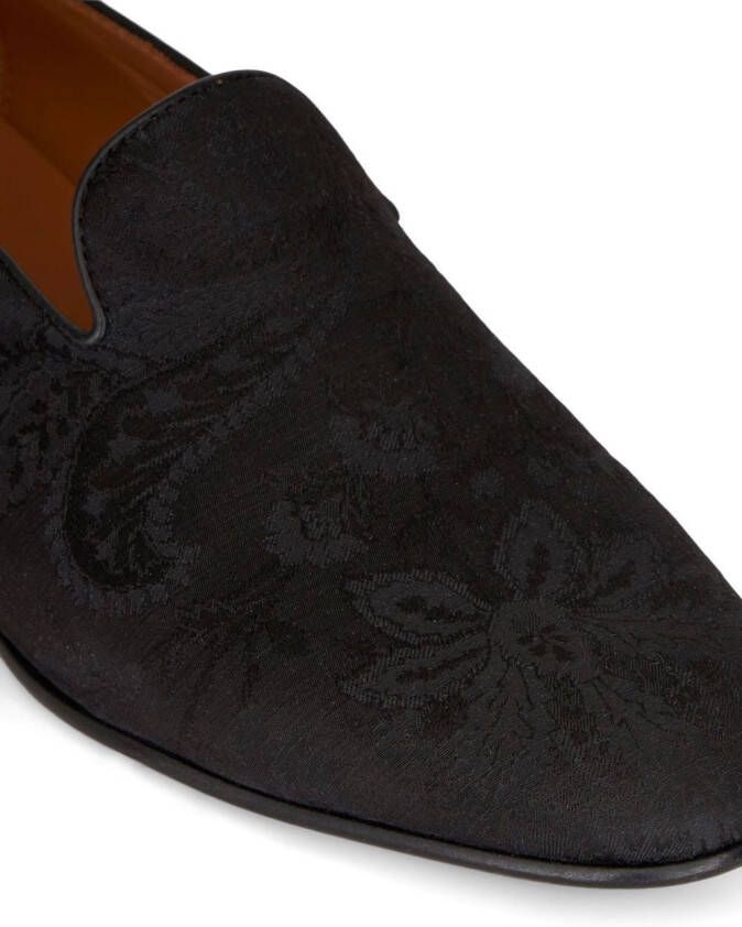 ETRO Loafers met paisley-jacquard Bruin