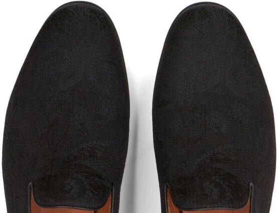 ETRO Loafers met paisley-jacquard Bruin