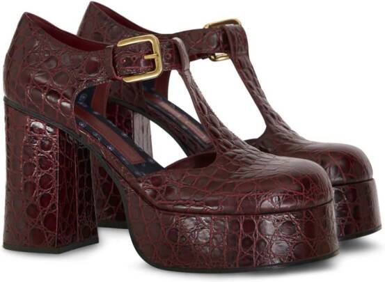 ETRO Mary Jane pumps met ronde neus Rood