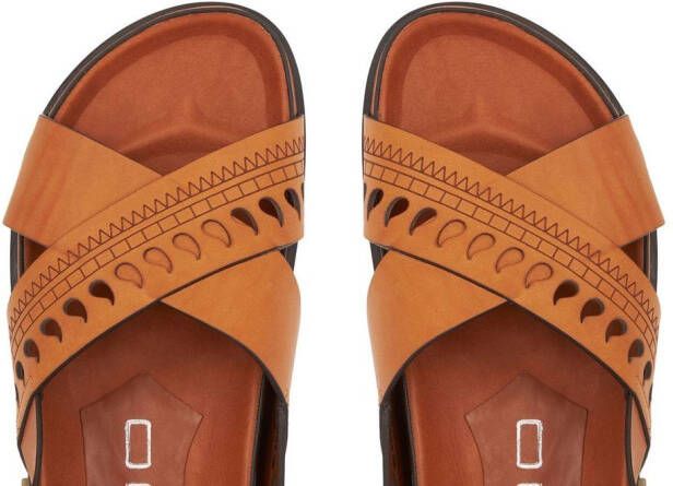 ETRO Sandalen met geperforeerd detail Oranje