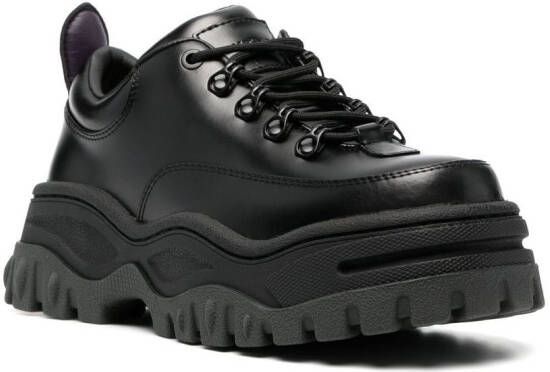 EYTYS Angel leren veterschoenen Zwart