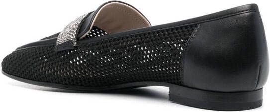 Fabiana Filippi Loafers met mesh Zwart