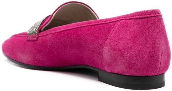 Fabiana Filippi Suède loafers Roze