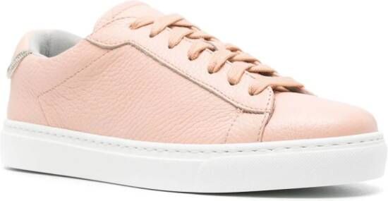 Fabiana Filippi Dalila leren sneakers Roze