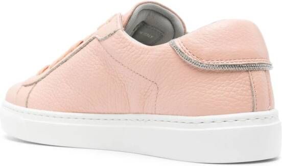 Fabiana Filippi Dalila leren sneakers Roze