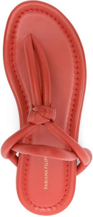 Fabiana Filippi Gewatteerde sandalen Rood