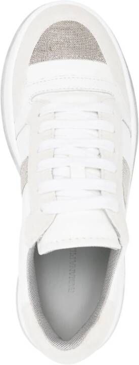 Fabiana Filippi Sneakers met glitterdetail Wit