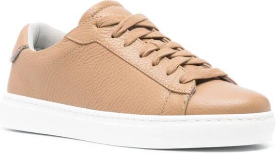 Fabiana Filippi Leren sneakers Bruin