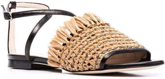 Fabiana Filippi Leren sandalen Beige