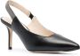 Fabiana Filippi Leren slingback pumps Zwart - Thumbnail 2