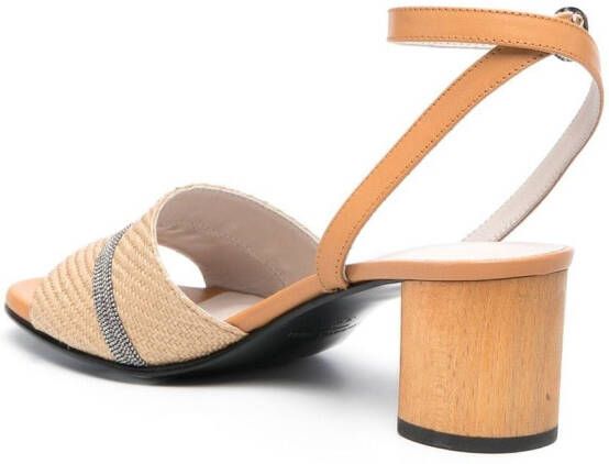 Fabiana Filippi open-tone sandalen Beige
