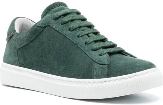 Fabiana Filippi Suède low-top sneakers Groen