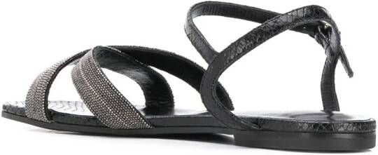 Fabiana Filippi Verfraaide sandalen Zwart