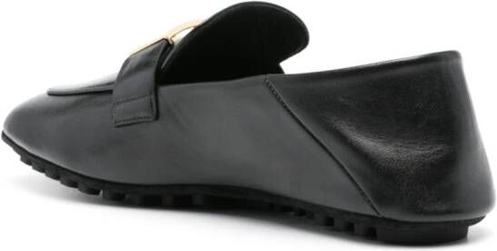 FENDI Baguette leren loafers Zwart